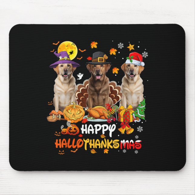 Labrador Hund Happy halloween Thanksgiving Merry C Musmatta (Framsidan)
