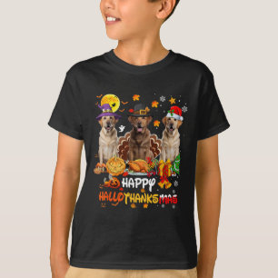 Labrador Hund Happy halloween Thanksgiving Merry C T Shirt