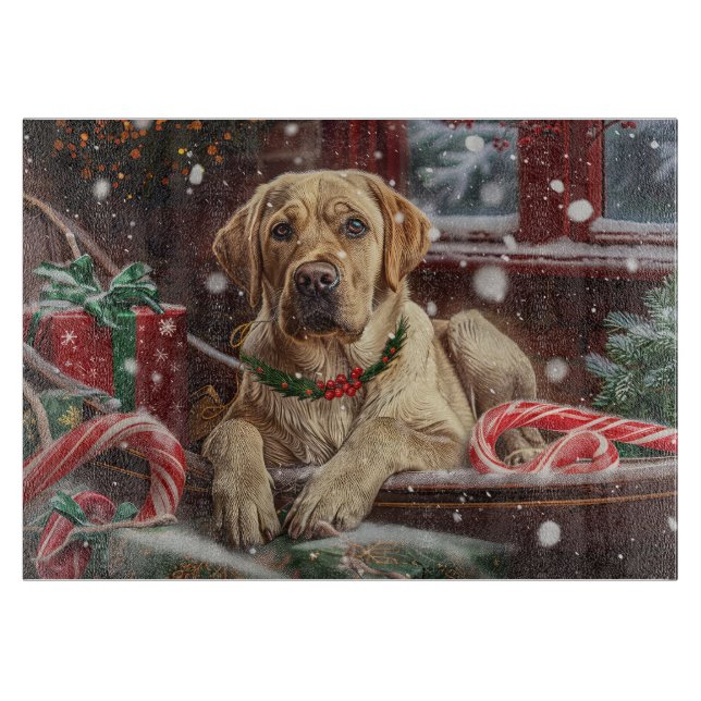 Labrador Hund Jul Festiv (Framsidan)