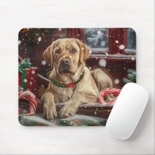 Labrador Hund Jul Festlig Musmatta