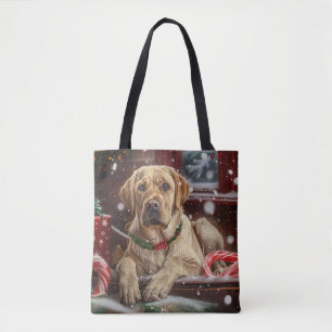 Labrador Hund Jul Festlig Tygkasse
