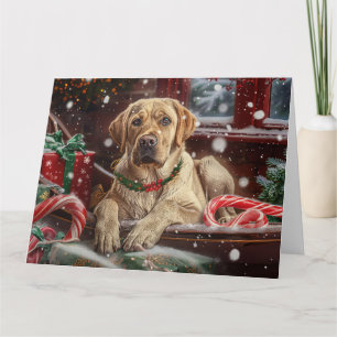 Labrador Hund julafton Kort