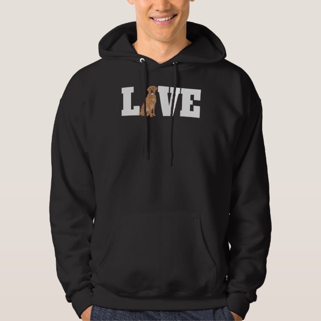 Labrador Hund Kärlek 245 Hoodie (Framsida)