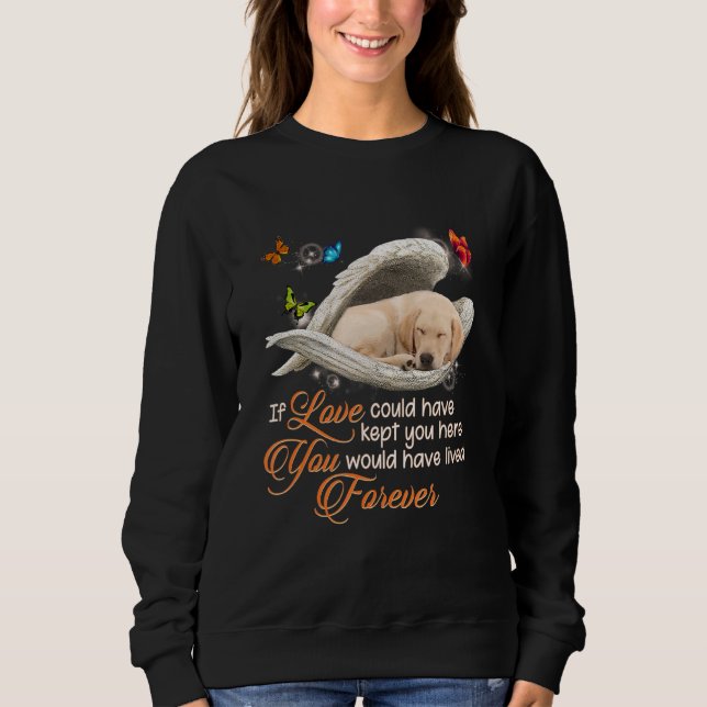 Labrador Hund, Kärlek, förlorad Hund, vacker krona T Shirt (Framsida)