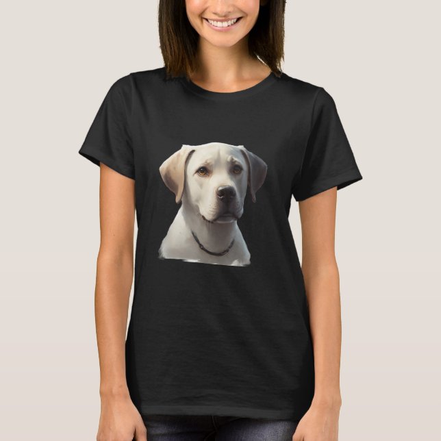 Labrador Hund Lab Älskare Stänk Graffiti Art Pet_3 T Shirt (Framsida)