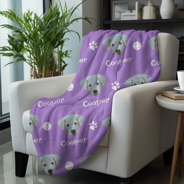 Labrador Hund, Lavender eget namn Fleecefilt (Skapare uppladdad)