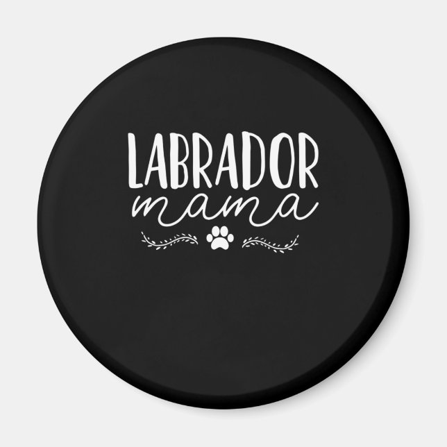 Labrador Hund Mamma Magnet (Framsidan)
