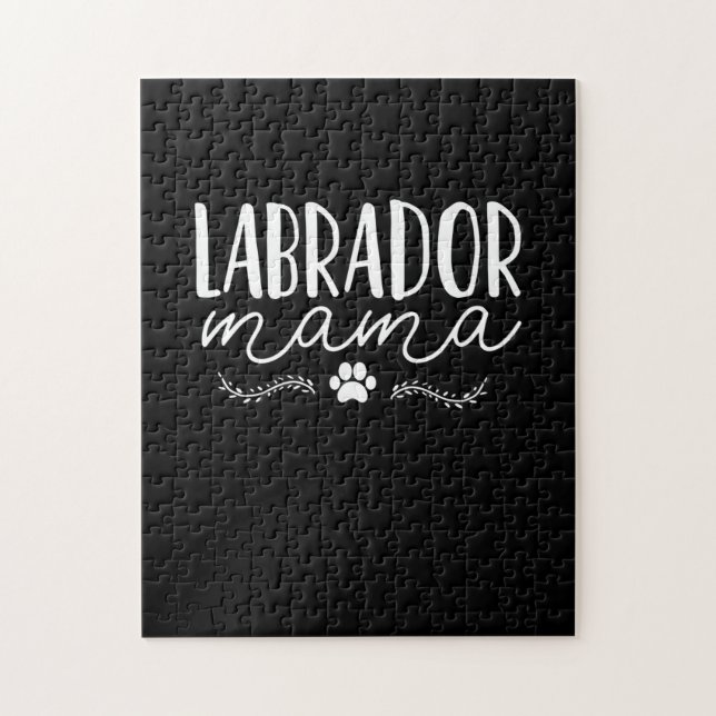Labrador Hund Mamma Pussel (Vertikal)