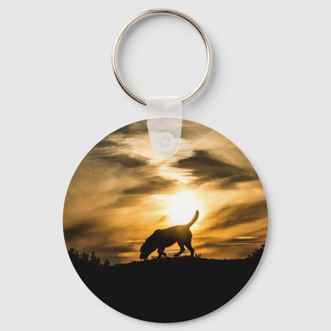 Labrador Hund Nyckelring (Framsida)