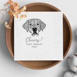 Labrador Hund Personlig Cheers Napkins Pappersservett