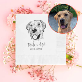 Labrador Hund Personlig dricker på mig Pappersservett