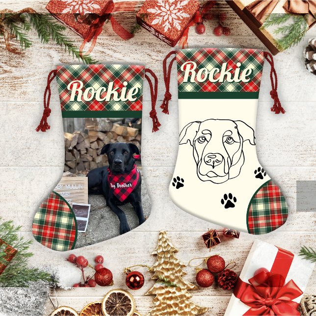 Labrador Hund Personlig jul Liten Julstrumpa (Skapare uppladdad)