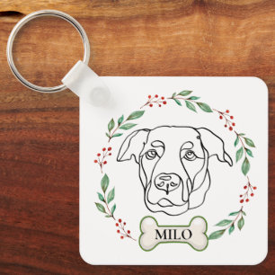 Labrador Hund Personlig julklapp Nyckelring
