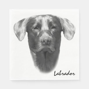 Labrador Hund snyggt Pappersservett