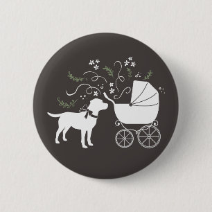 Labrador Hund Theme Baby Shower Gender Neutral Knapp