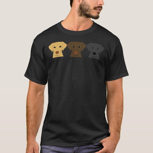 Labrador Hundar T Shirt (Framsida)