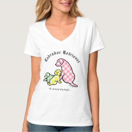 Labrador hundfamilj t-shirt