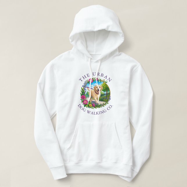 Labrador Hundpromenad Träningskläder Hoodie (Design framsida)