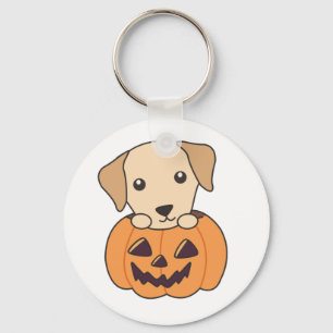 Labrador i Pumpkin Cute Hundar Happy halloween Key Nyckelring