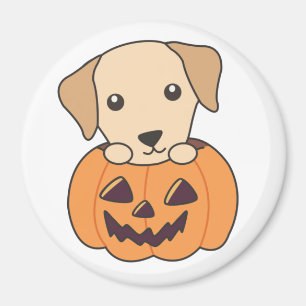 Labrador i Pumpkin Cute Hundar Happy halloween Magnet