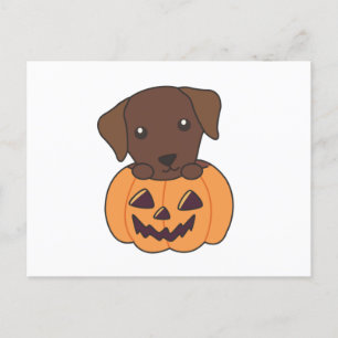 Labrador i Pumpkin Cute Hundar Happy halloween Vykort