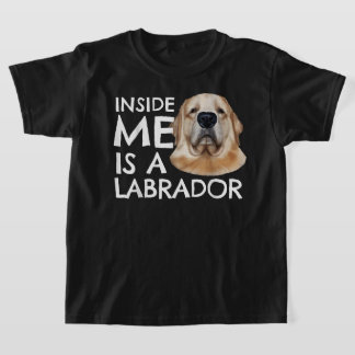 Labrador Inside Me Clothes Funny Kids Labby Gift L T Shirt