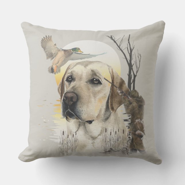 Labrador, jakt på anka kudde (Framsida)
