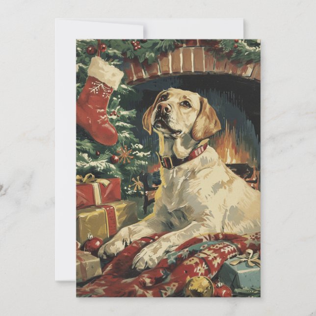Labrador jul julkort (Framsida)