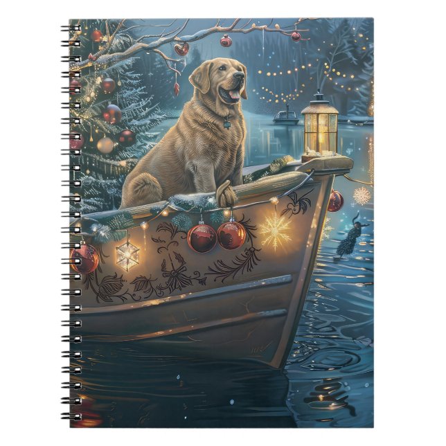 Labrador Julfirande resa Anteckningsbok (Framsidan)