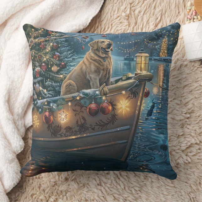 Labrador Julfirande resa Kudde (Filt)