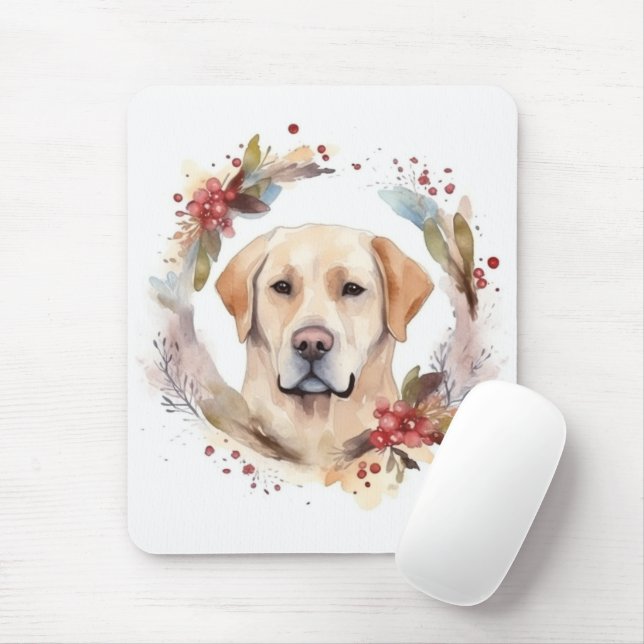 Labrador Julkrans Festlig Valp Musmatta (Med mus)