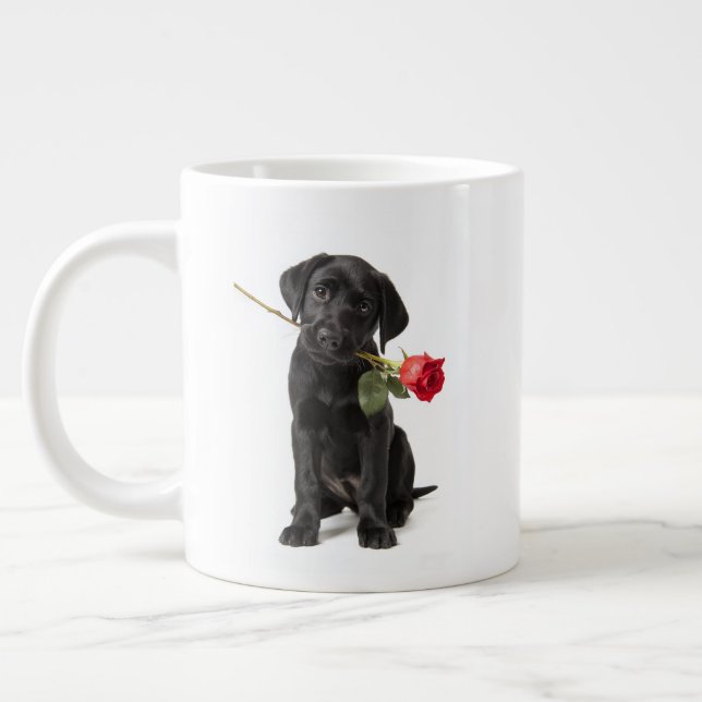 Labrador Kärlek Jumbo Mugg (Vänster)