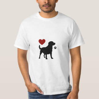 Labrador kärlek silhouette t-shirt