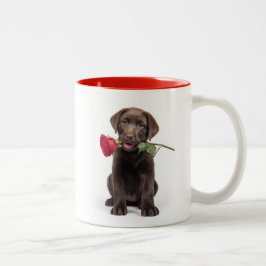 Labrador Kärlek Två-Tonad Mugg