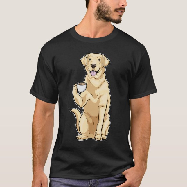Labrador Kopp Coffee T Shirt (Framsida)