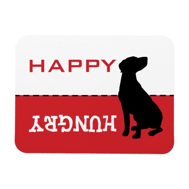 Labrador Lab Catahoula Matar mig Hungrig Magnet-sk Magnet (Horisontell)