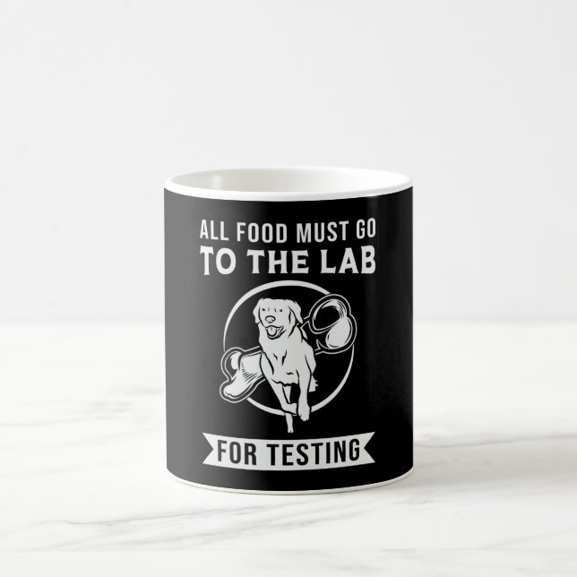 Labrador Lab för testning av kvarhållaren Hund äls Kaffemugg (Center)