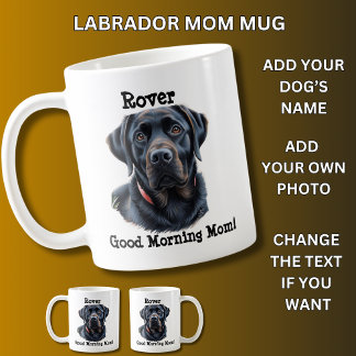 Labrador, lägg till Hund Namn, Byt foto Kaffemugg