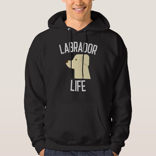 Labrador Life Hund Hoodie (Framsida)