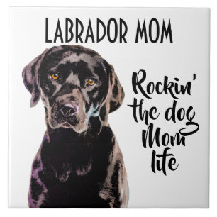 Labrador Mamma Ceramic Tile Kakelplatta