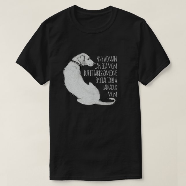 Labrador Mamma Funny T Shirt (Design framsida)