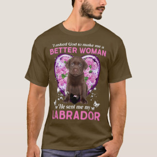 Labrador Mamma Hund älskare Owner Lycklig Mor Mamm T Shirt