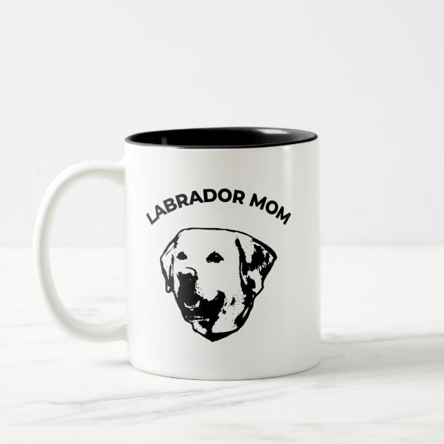 Labrador Mamma-kaffe Mugg (Vänster)
