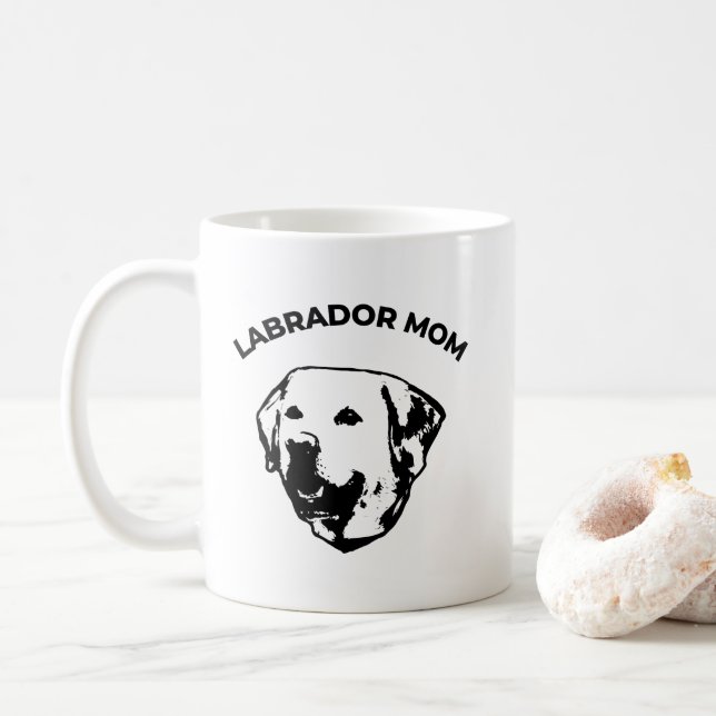 Labrador Mamma Kaffemugg (Med munk)