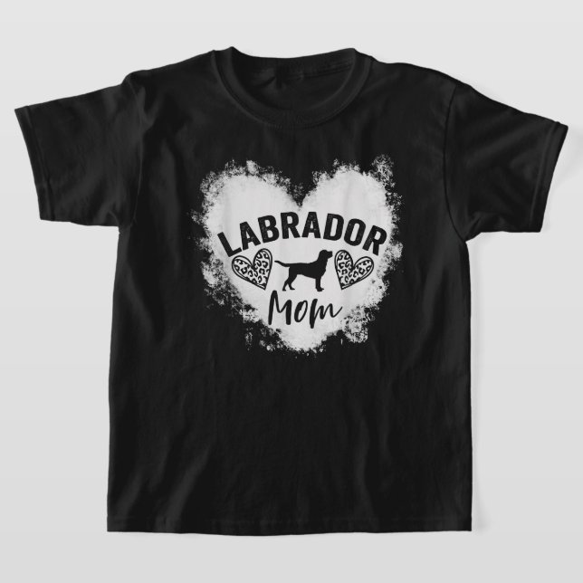 Labrador Mamma Labrador Mamma Labrador Hund älskar T Shirt (Laydown)