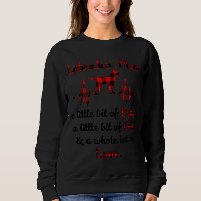 Labrador Mamma lite galet och mycket av T Shirt (Framsida)