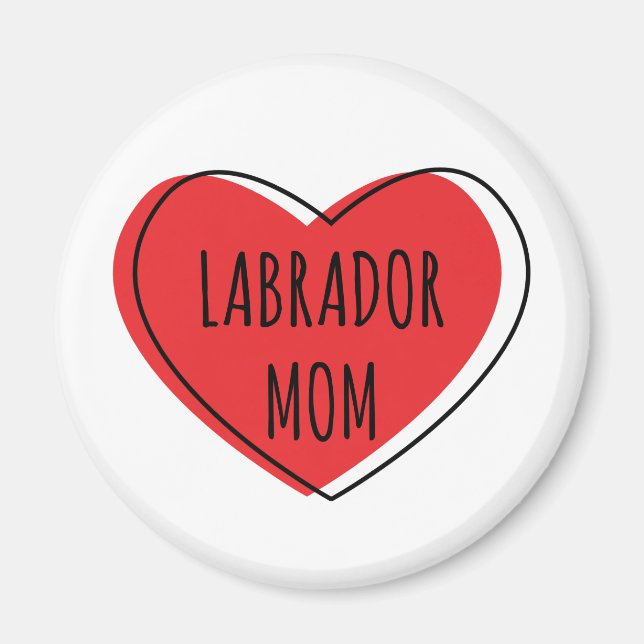 Labrador Mamma Magnet (Framsidan)