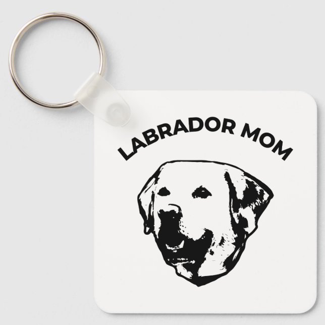 Labrador Mamma Nyckelring (Framsida)