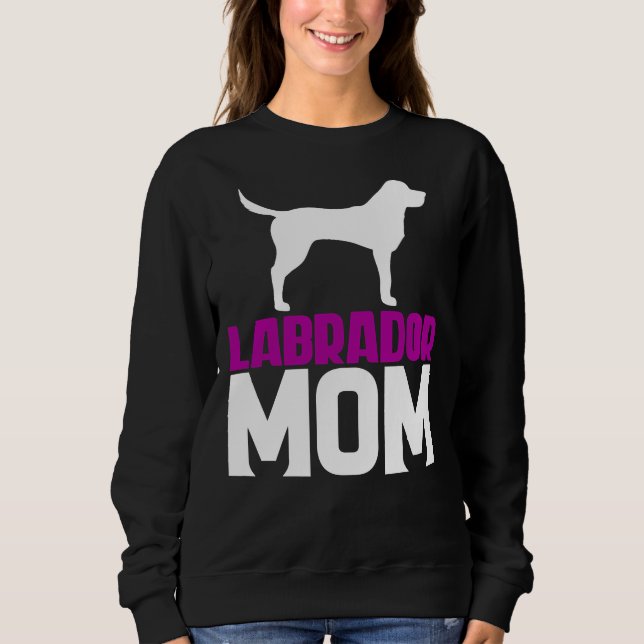 Labrador Mamma Rosa T Shirt (Framsida)