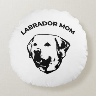 Labrador Mamma Rund Kudde